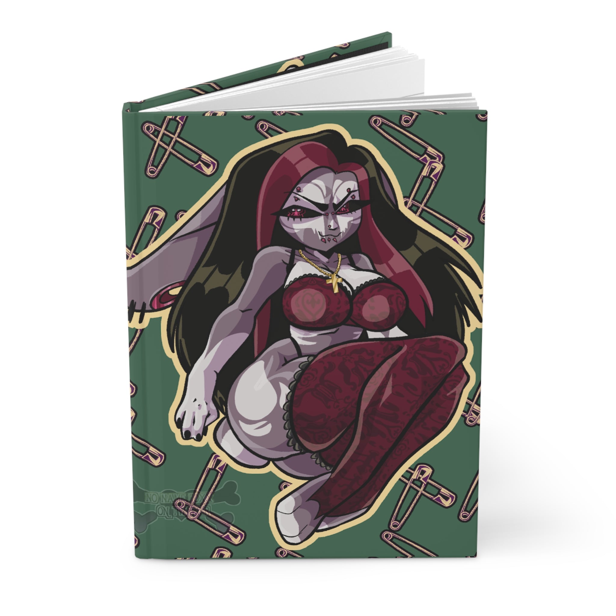 Gothic Selena Rose Hardcover Journal — Dark Pinup Notebook